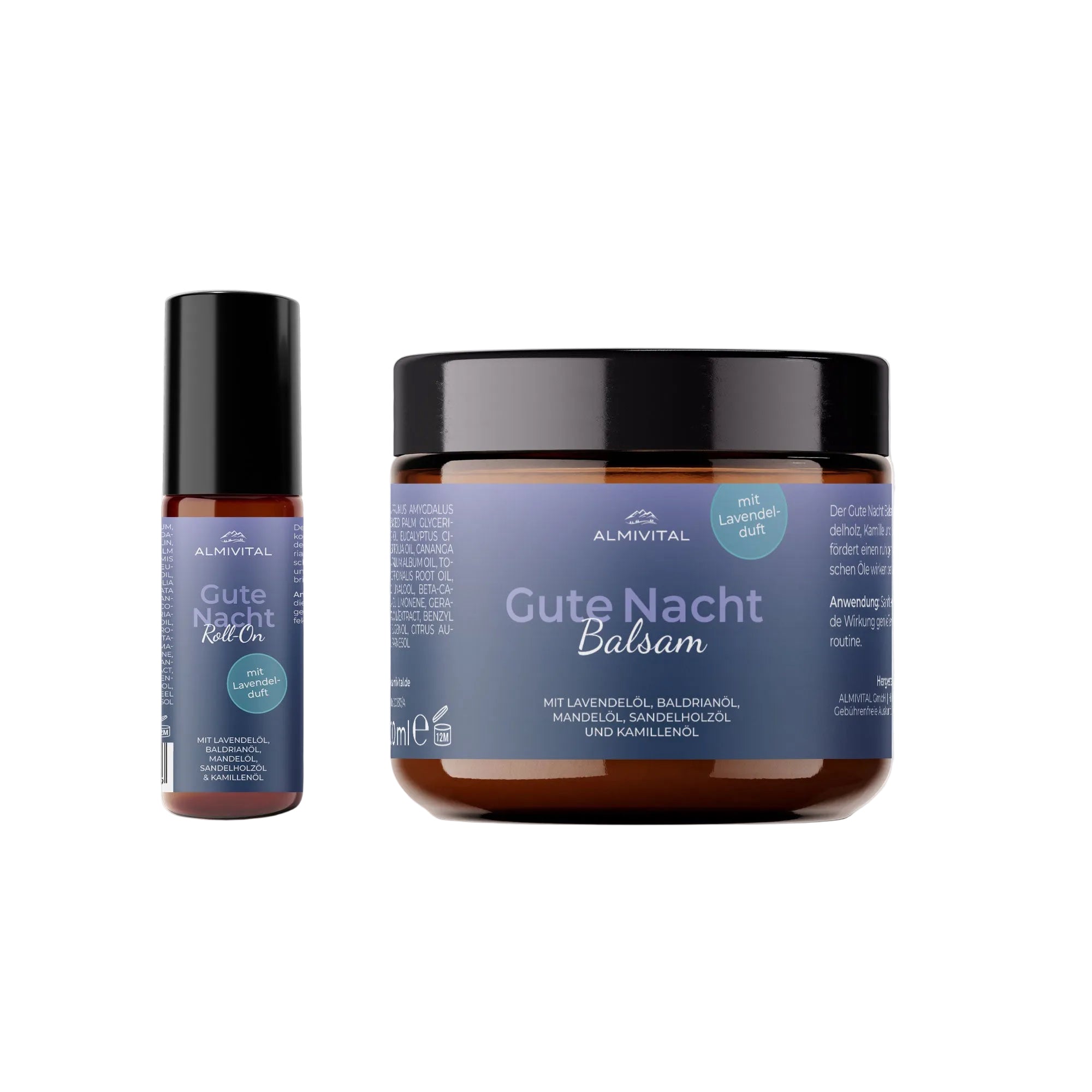 ALMIVITAL Gute Nacht Set - Balsam 100ml & Roll On 10ml