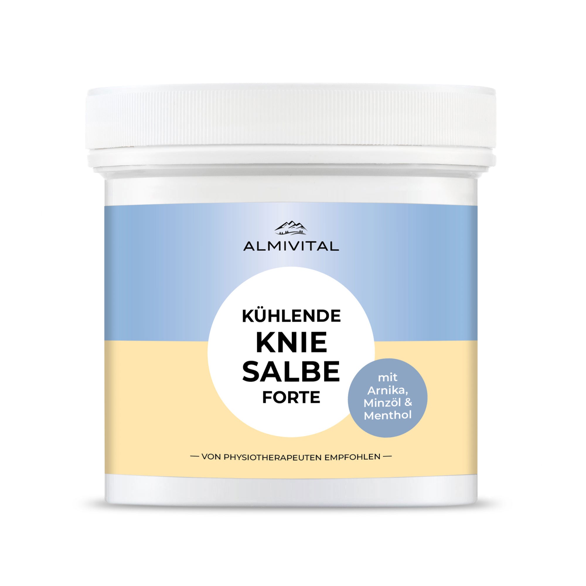 ALMIVITAL Kühlende Kniesalbe Forte – Pflege & Frische für strapazierte Knie 500ml