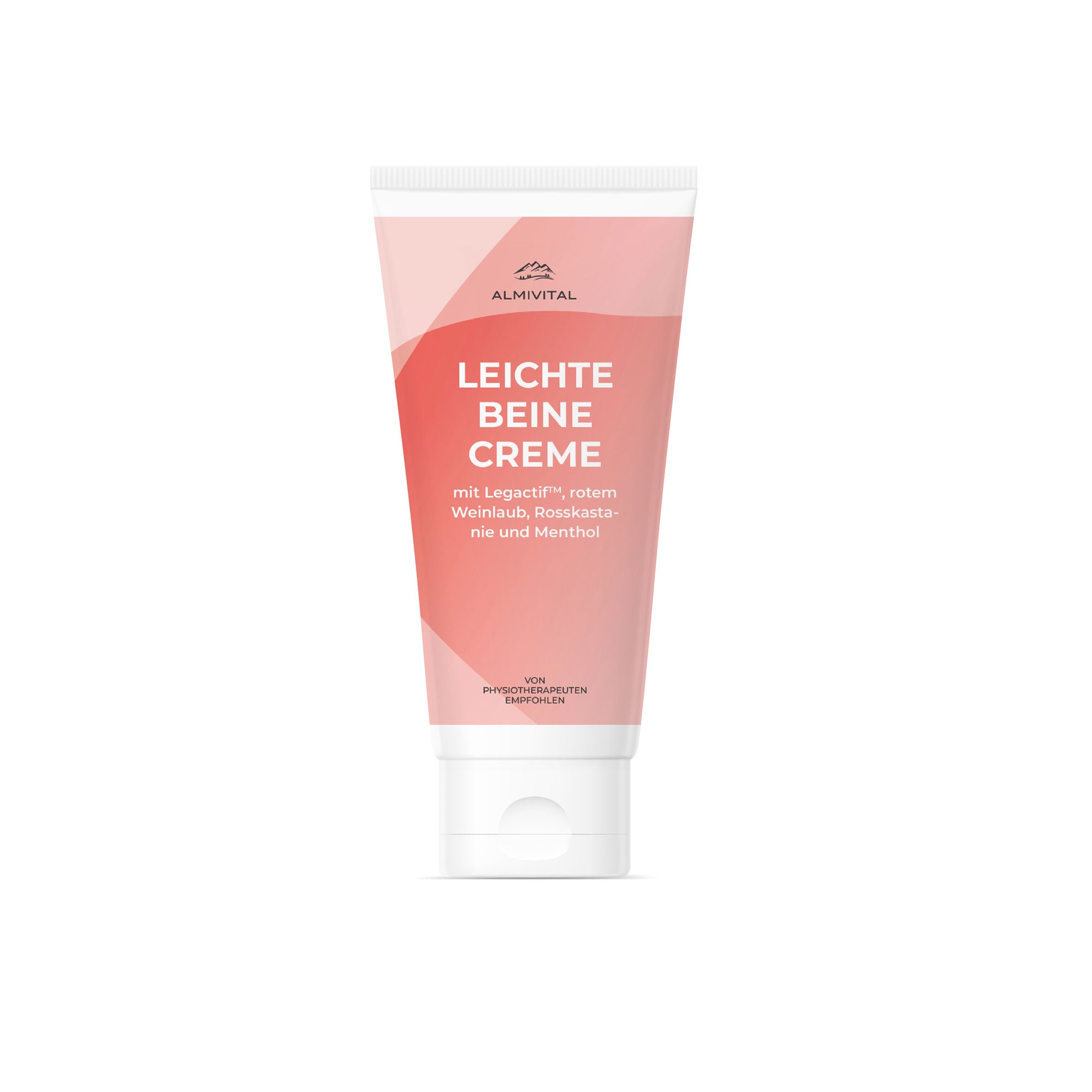 ALMIVITAL Leichte Beine Creme mit rotem Weinlaub und Legactif Wirkkomplex 100ml- Vitalisierende Pflege für müde Beine
