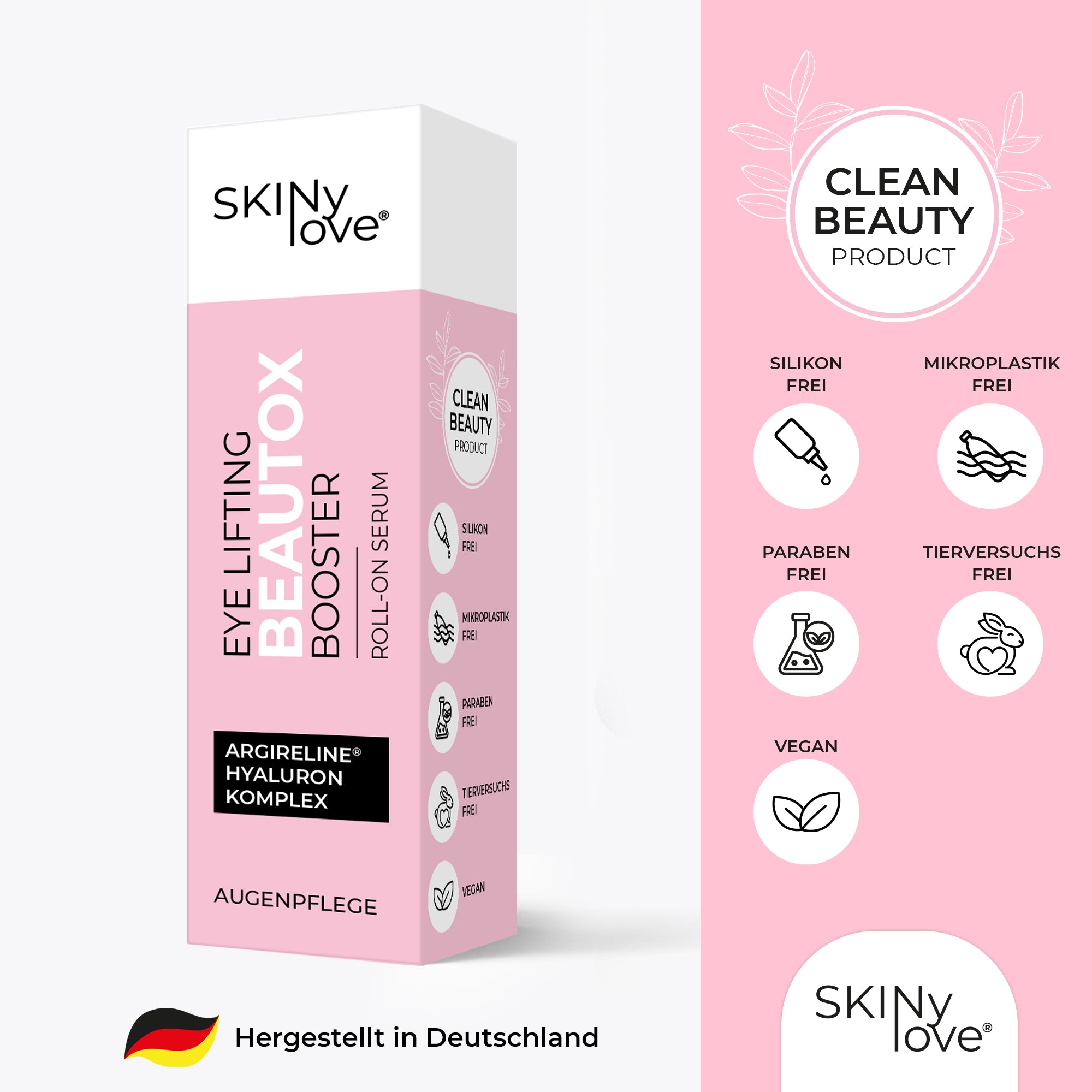 SKINylove® Beautox Roll-On Serum (10 ml) – Sofortige Glättung und Anti-Aging-Pflege für die Augenpartie