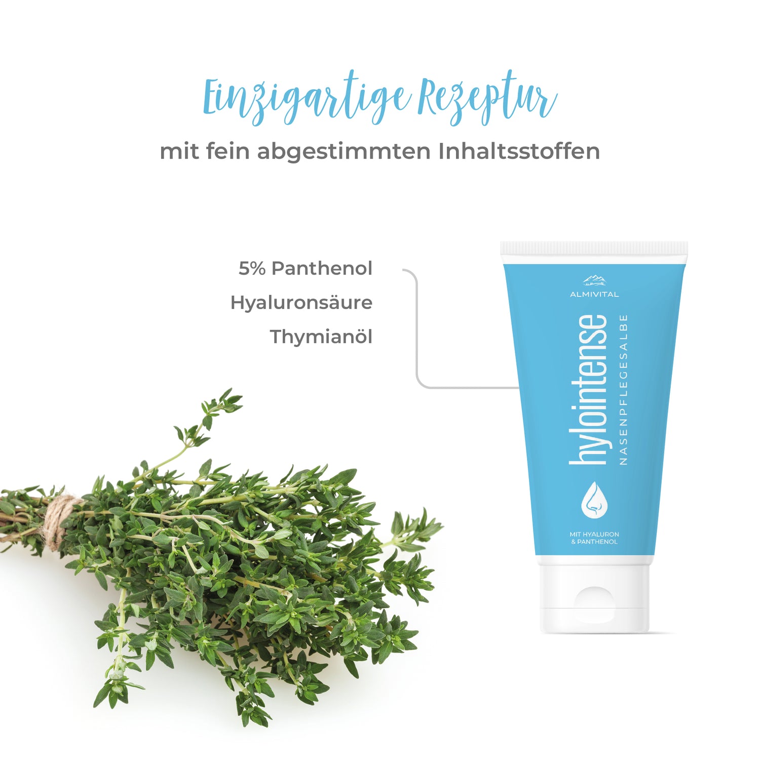 ALMIVITAL Hylointense Nasensalbe 100 ml – Sanfte Pflege für wunde Nasen