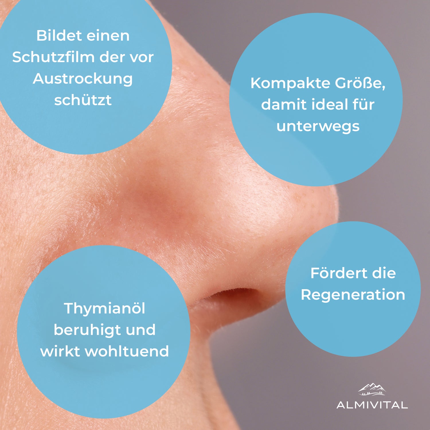 ALMIVITAL Hylointense Nasensalbe 100 ml – Sanfte Pflege für wunde Nasen