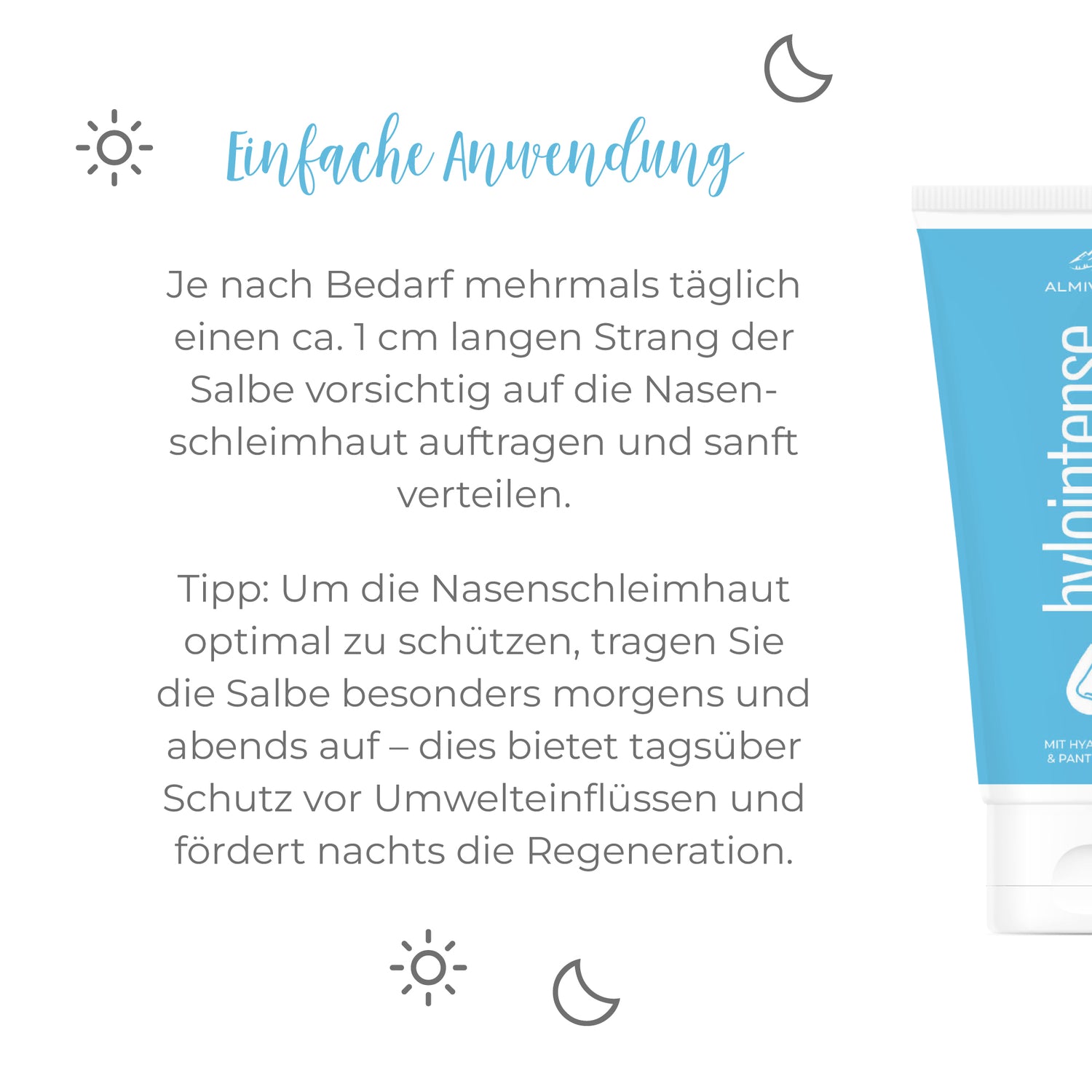 ALMIVITAL Hylointense Nasensalbe 100 ml – Sanfte Pflege für wunde Nasen