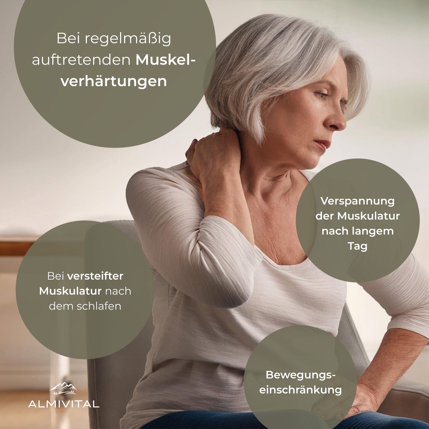 ALMIVITAL Heilmoorsalbe 500ml – Intensive Pflege mit 6 Stunden Wärmeeffekt, Heilmoorextrakt und MSM