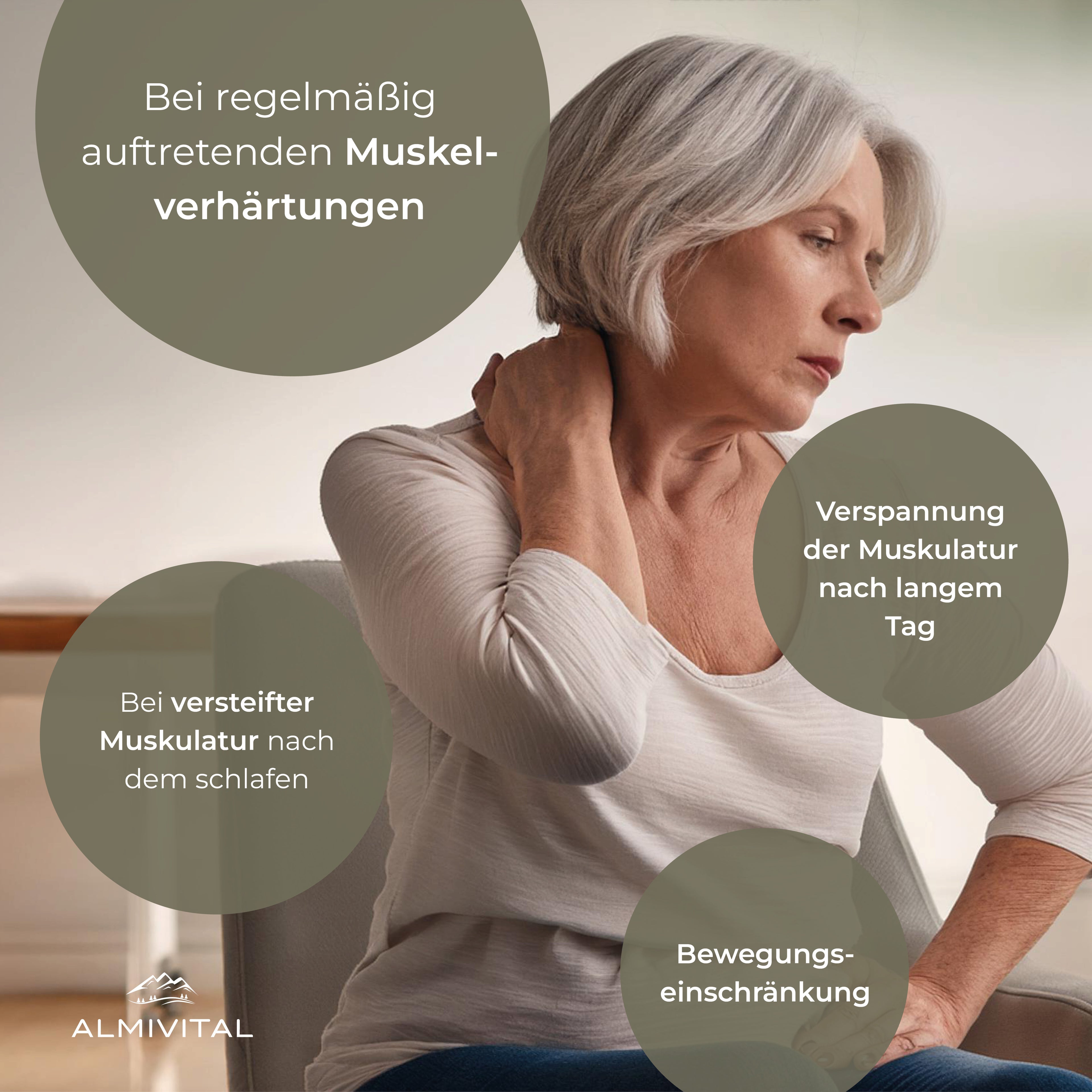 ALMIVITAL Heilmoorsalbe 500ml – Intensive Pflege mit 6 Stunden Wärmeeffekt, Heilmoorextrakt und MSM