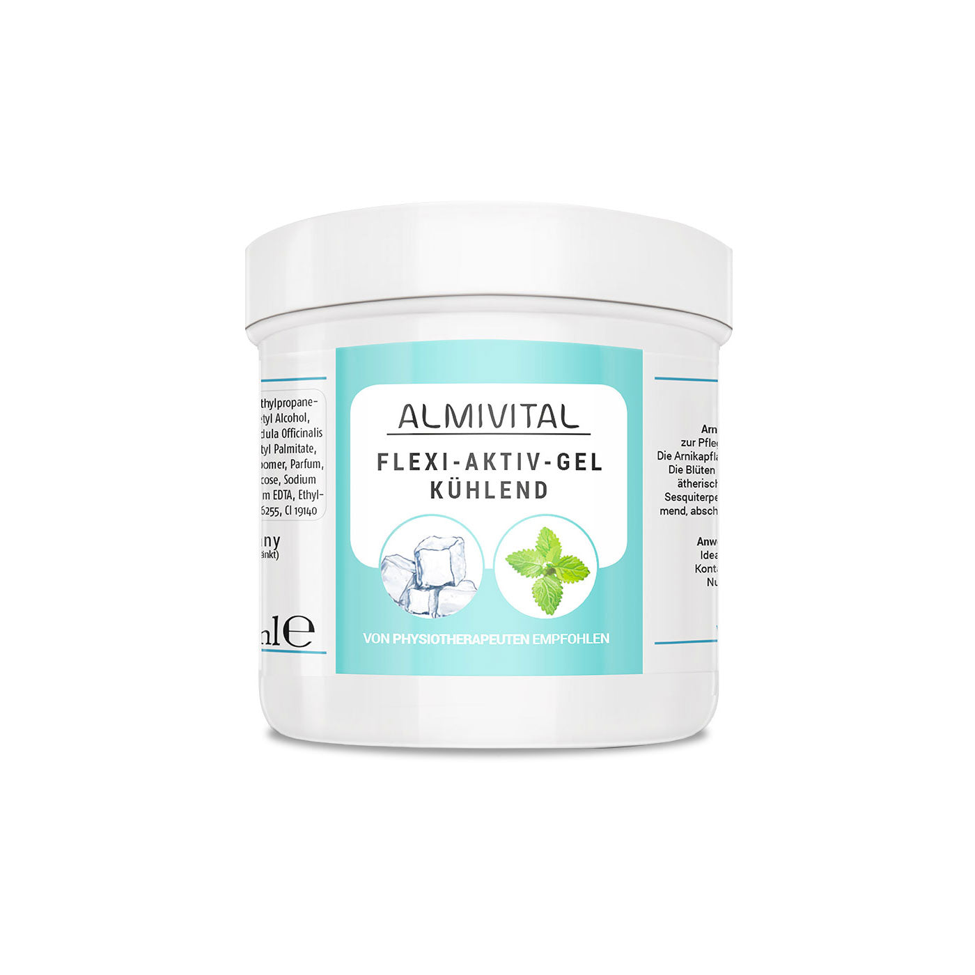 almivital flexi-aktiv gel kühlgel müde muskeln muskulatur regeneration natürliche inhaltstoffe