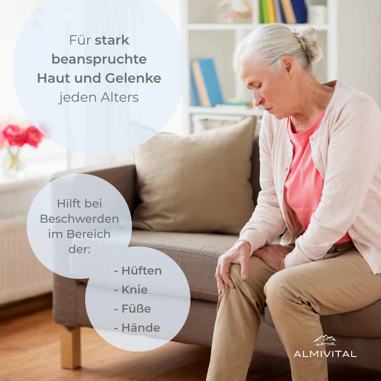 ALMIVITAL Gelenkfit Gel 250 ml – Wohltuende Pflege für Gelenke mit Weihrauch &amp; Hyaluron