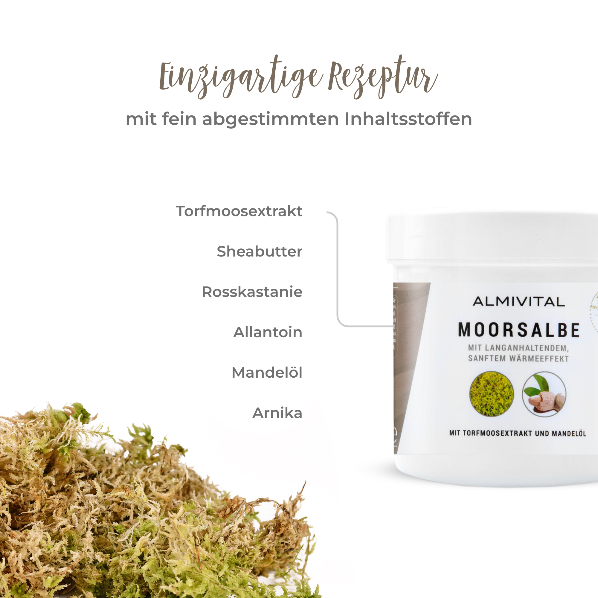 ALMIVITAL Moorsalbe 250 ml – Tiefenwirksame Pflege mit langanhaltendem Wärmeeffekt