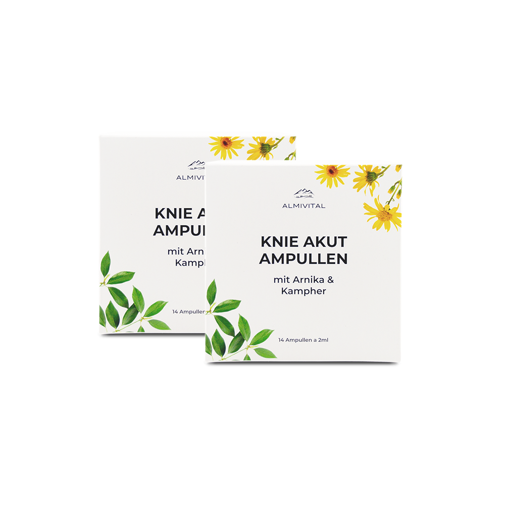 ALMIVITAL Knie Akut Ampullen 14x 2ml – Tiefenwirksame Pflege für beanspruchte Knie