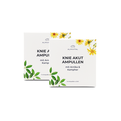ALMIVITAL Knie Akut Ampullen 14x 2ml – Tiefenwirksame Pflege für beanspruchte Knie