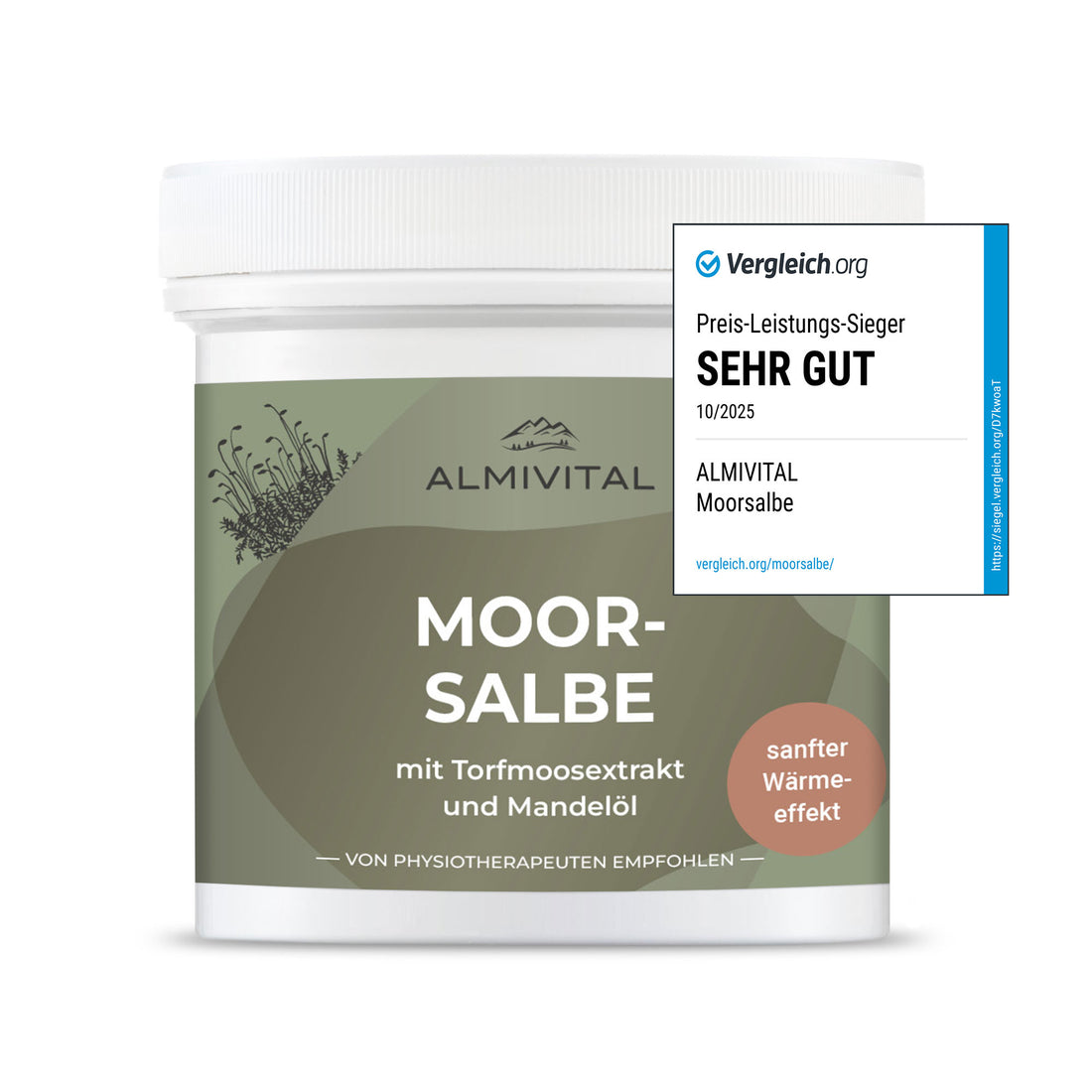 ALMIVITAL Moorsalbe 250 ml – Tiefenwirksame Pflege mit langanhaltendem Wärmeeffekt