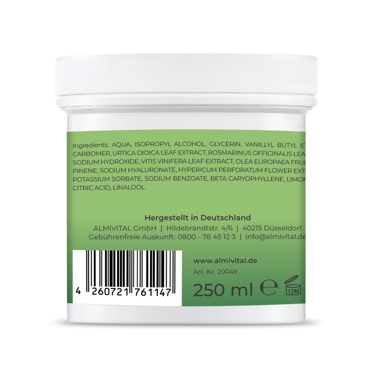 ALMIVITAL Bein Aktiv Gel mit Wärme-Effekt 250ml