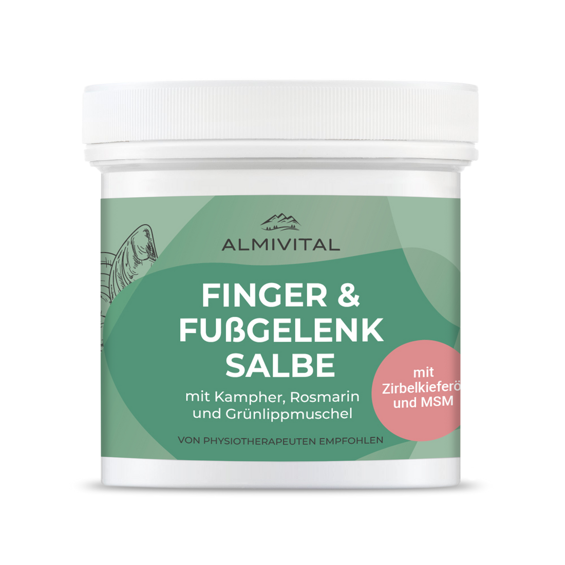 ALMIVITAL Finger &amp; Fußgelenk Salbe mit Zirbelkieferöl und MSM 250ml