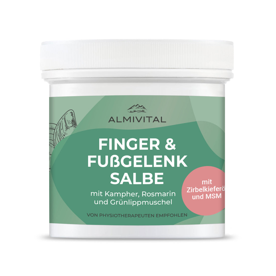 ALMIVITAL Finger &amp; Fußgelenksalbe mit Zirbelkieferöl und MSM 250ml