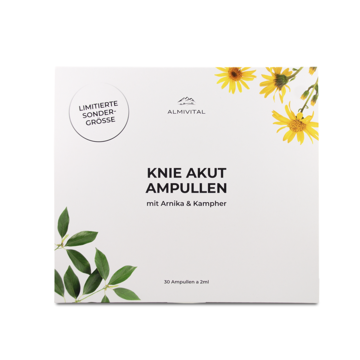 ALMIVITAL Knie Akut Ampullen 30x 2ml – Tiefenwirksame Pflege für beanspruchte Knie