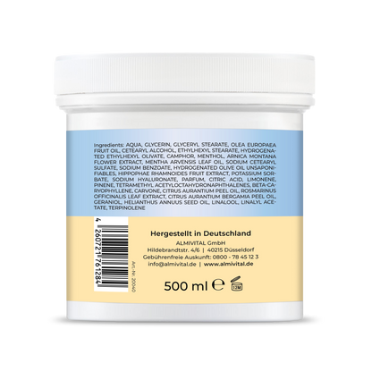 ALMIVITAL Kühlende Kniesalbe Forte – Pflege &amp; Frische für strapazierte Knie 500ml