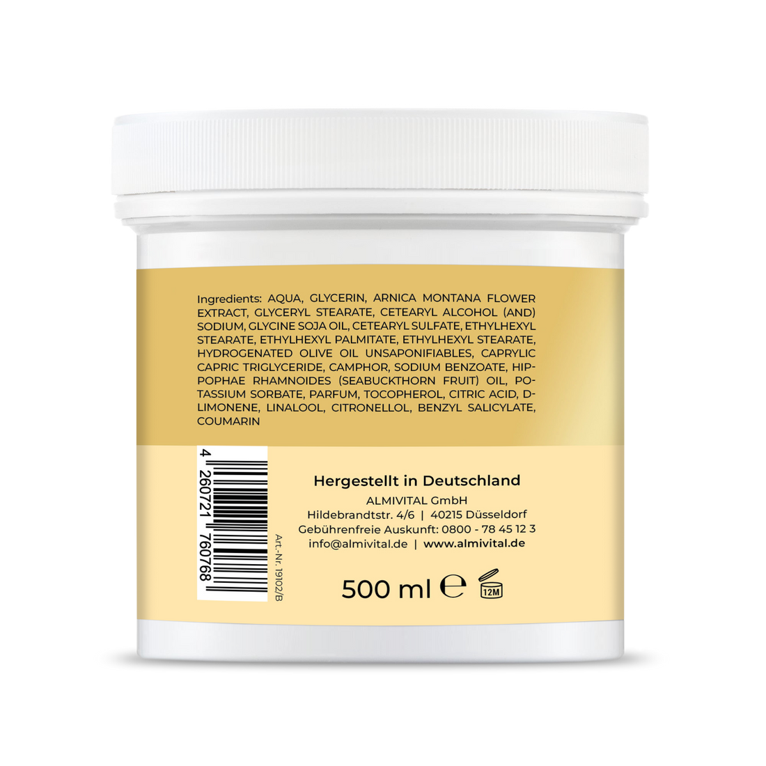 ALMIVITAL Kniesalbe FORTE 500 ml – Intensivpflege für stark beanspruchte Knie