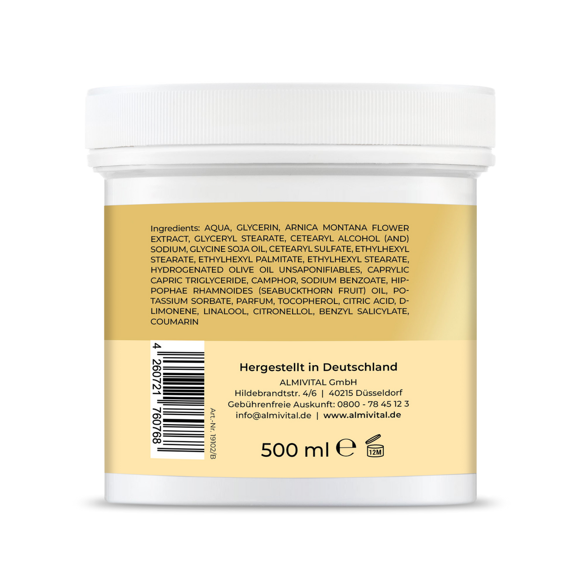 ALMIVITAL Kniesalbe FORTE 500 ml – Intensivpflege für stark beanspruchte Knie