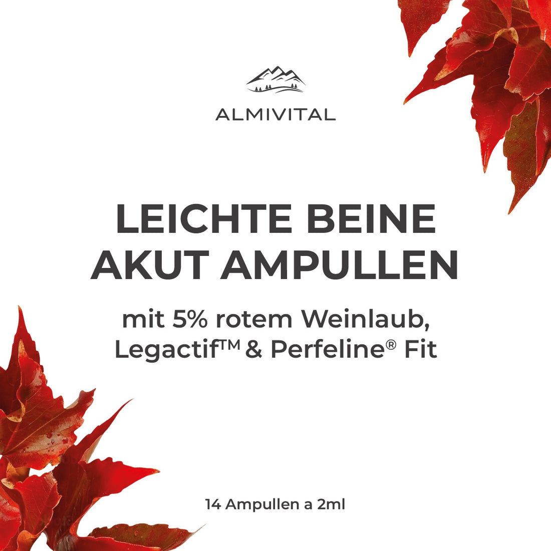 ALMIVITAL Leichte Beine Akut Ampullen, 14x2ml