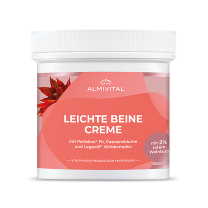 ALMIVITAL Leichte Beine Creme 500 ml – Vitalisierende Pflege für müde Beine