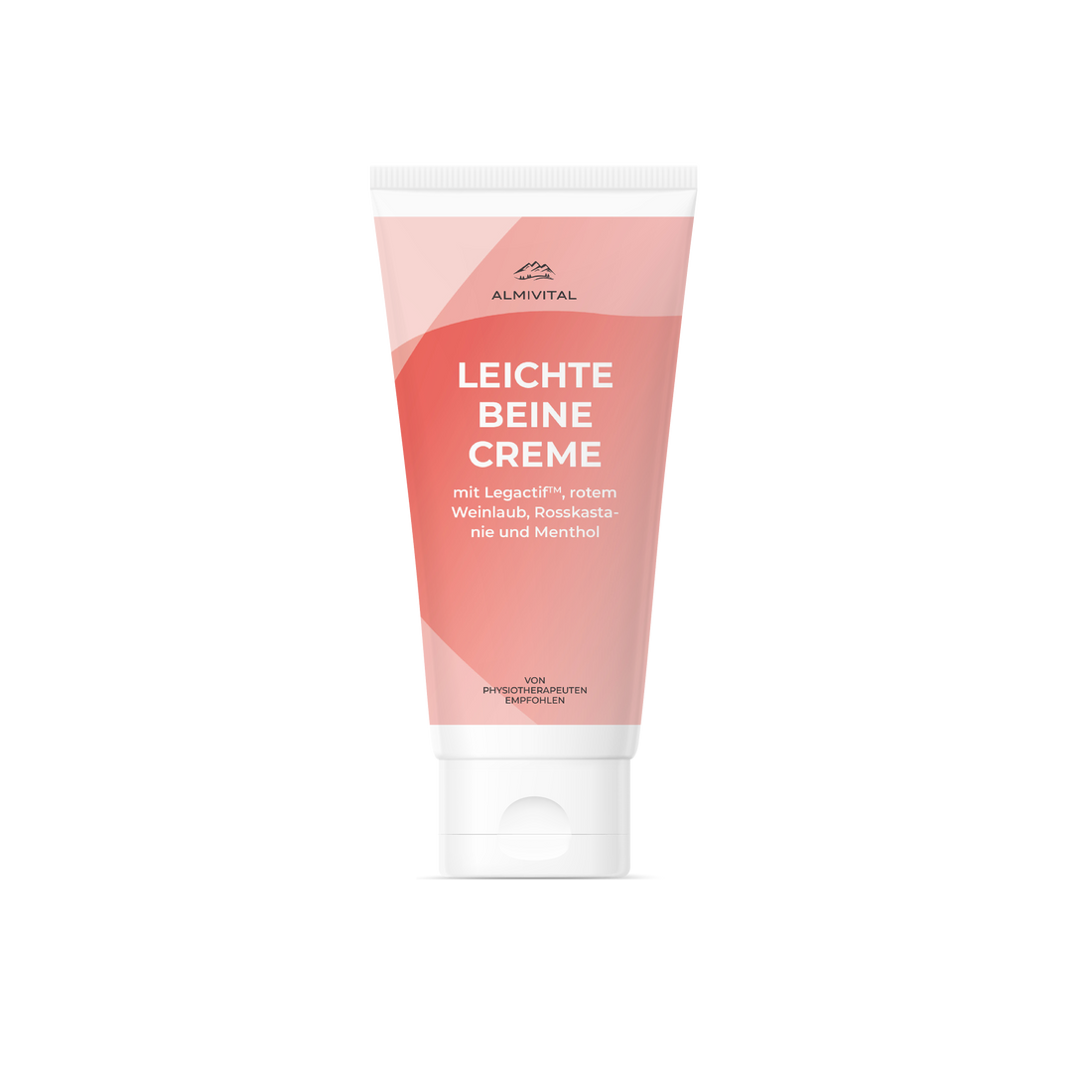 ALMIVITAL Leichte Beine Creme mit rotem Weinlaub und Legactif Wirkkomplex 100ml- Vitalisierende Pflege für müde Beine