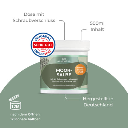 ALMIVITAL Moorsalbe mit 4% Deferegger Heilwasser 500ml
