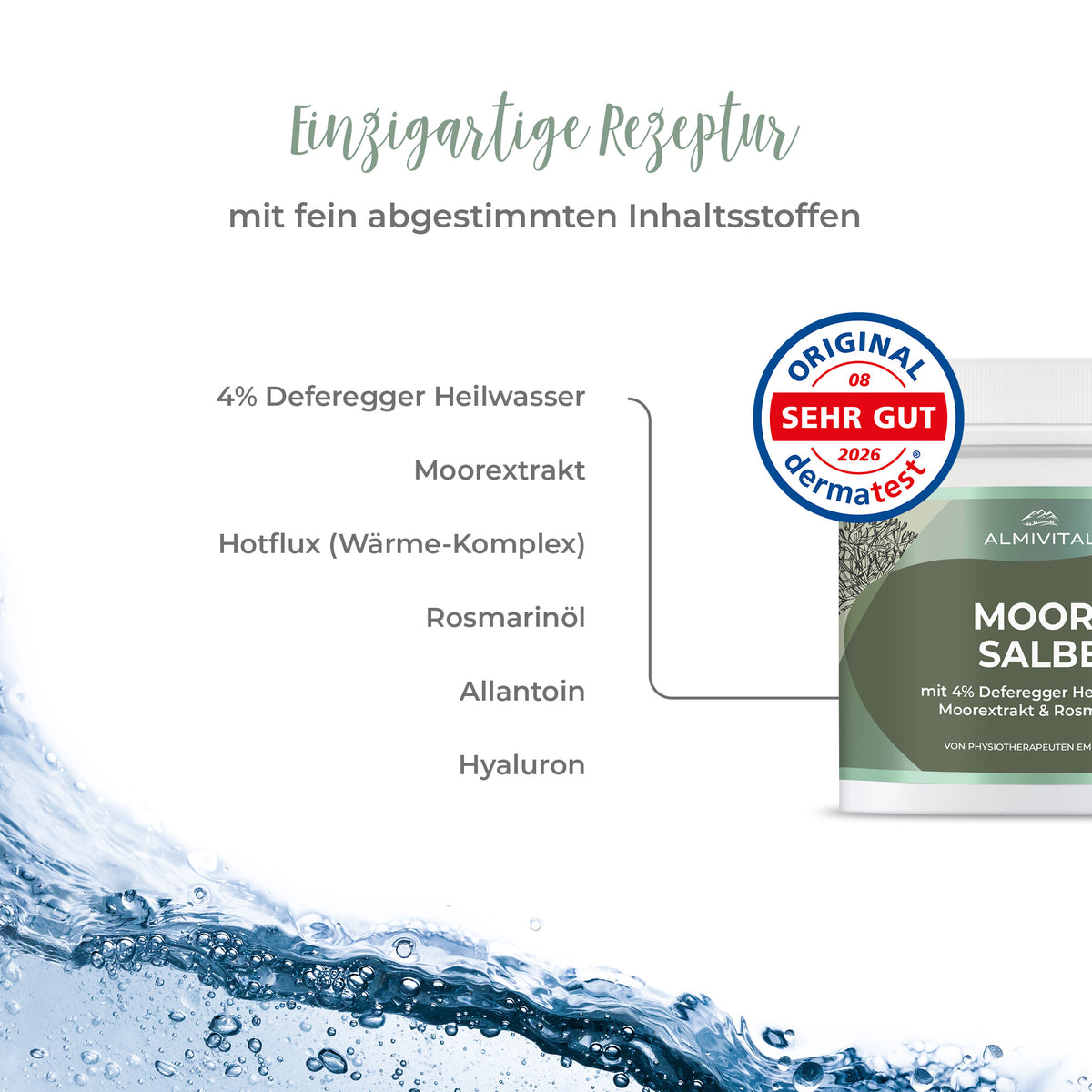 ALMIVITAL Moorsalbe mit 4% Deferegger Heilwasser 500ml