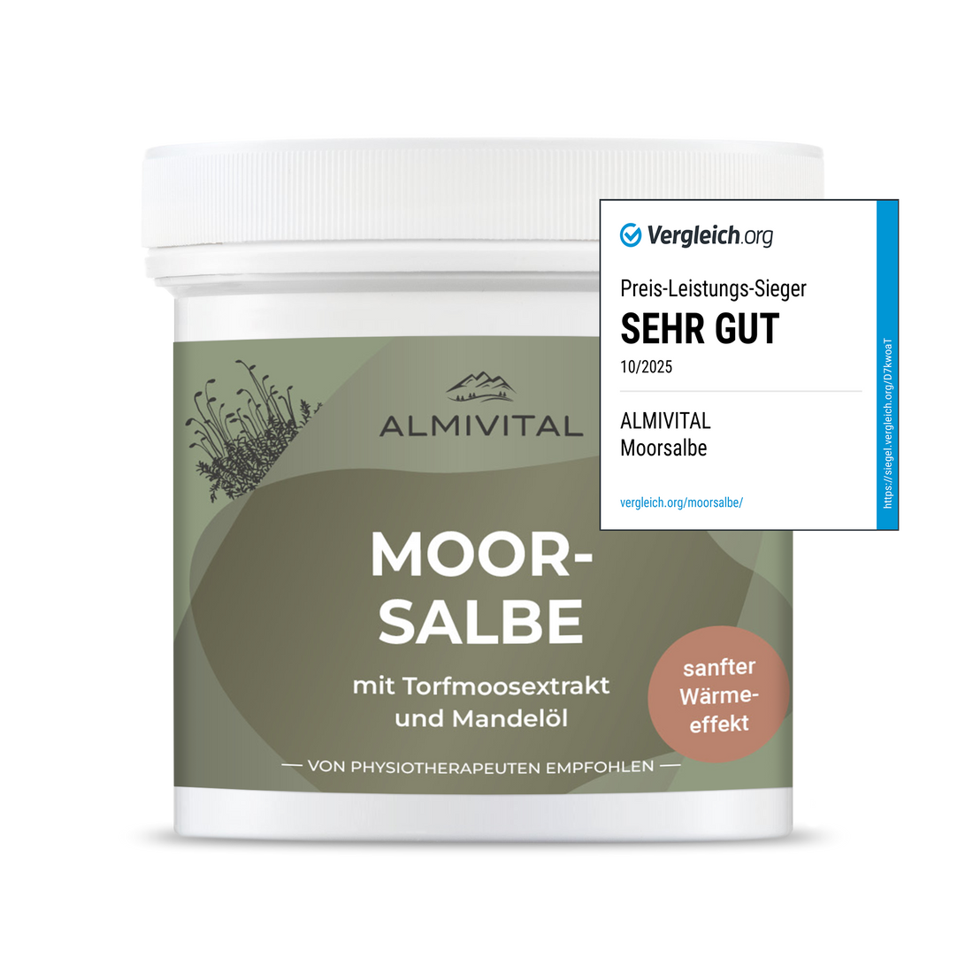 ALMIVITAL Moorsalbe 250 ml – Tiefenwirksame Pflege mit langanhaltendem Wärmeeffekt