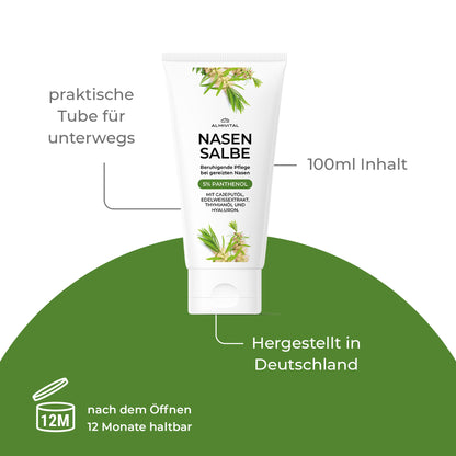 ALMIVITAL Nasensalbe mit Cajeputöl und Edelweiß Extrakt 100ml