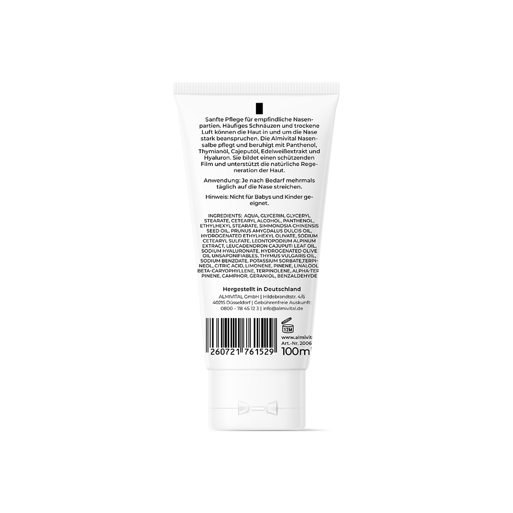 ALMIVITAL Nasensalbe mit Cajeputöl und Edelweiß Extrakt 100ml