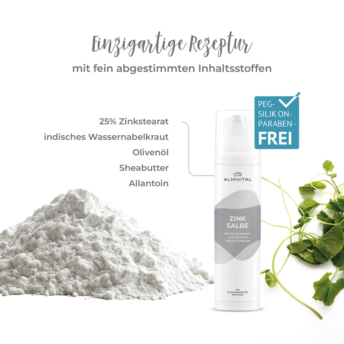ALMIVITAL Zinksalbe 200 ml – Intensiver Schutz und Pflege für gereizte Haut