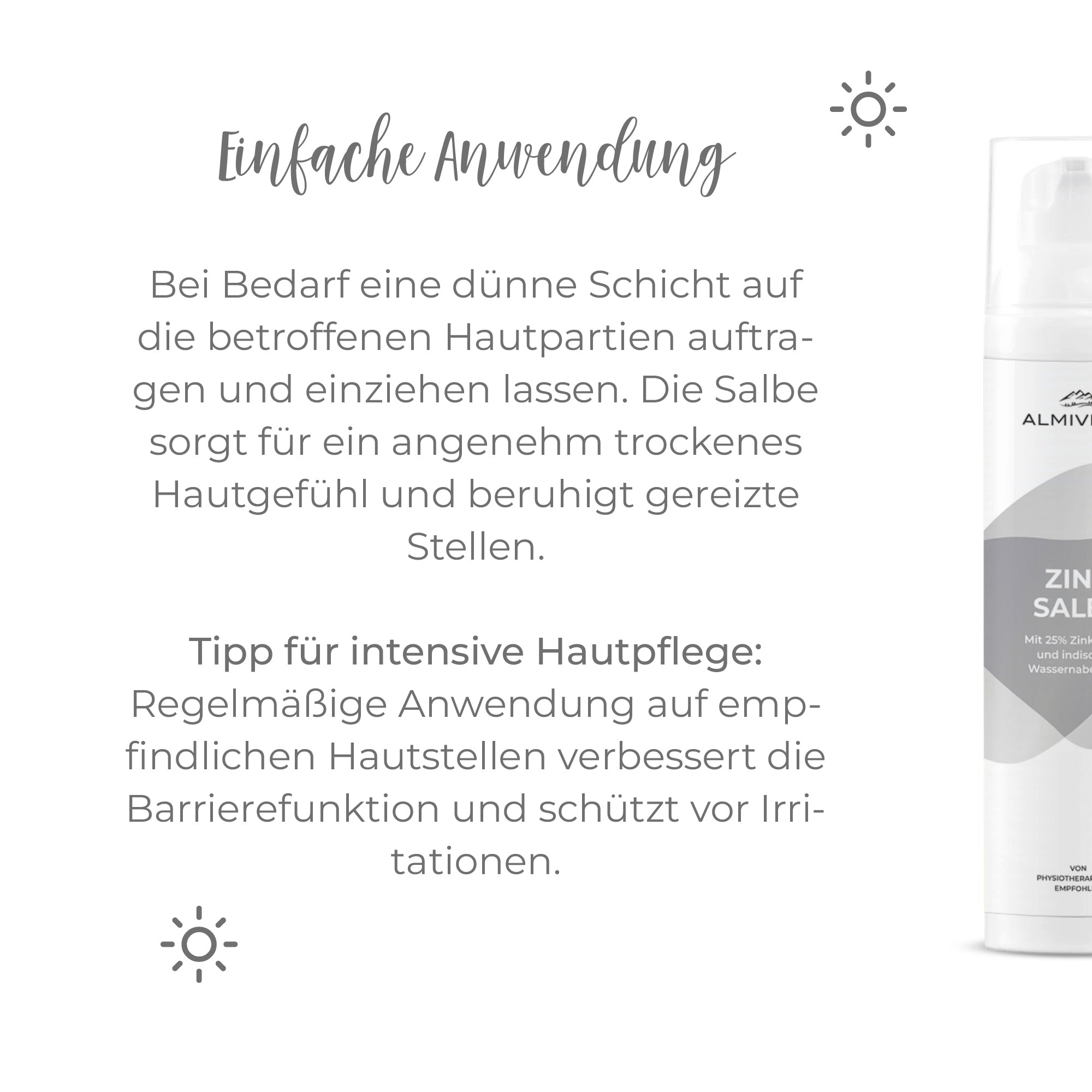 ALMIVITAL Zinksalbe 200 ml – Intensiver Schutz und Pflege für gereizte Haut