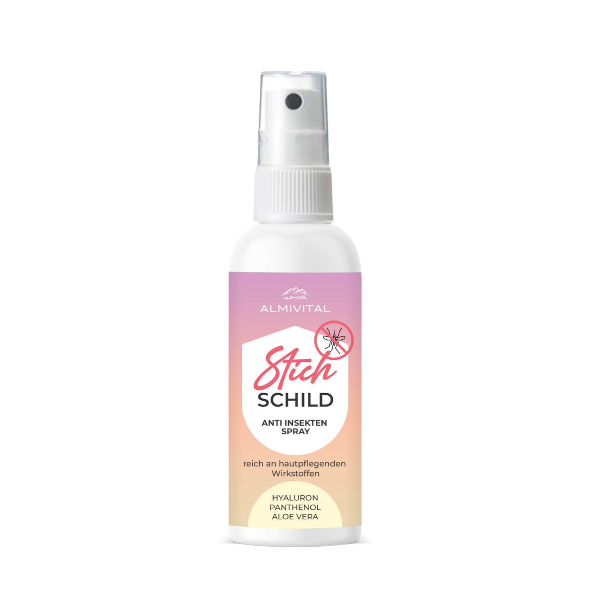 ALMIVITAL Stich Schild Anti Insekten Spray  – Verlässlicher Schutz vor Mücken und Zecken