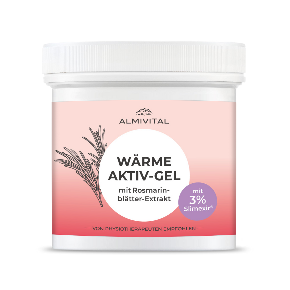 ALMIVITAL Wärme Aktiv-Gel mit SLIMEXIR® – mit Tiefenwirkung &amp; wohltuender Wärme 250ml