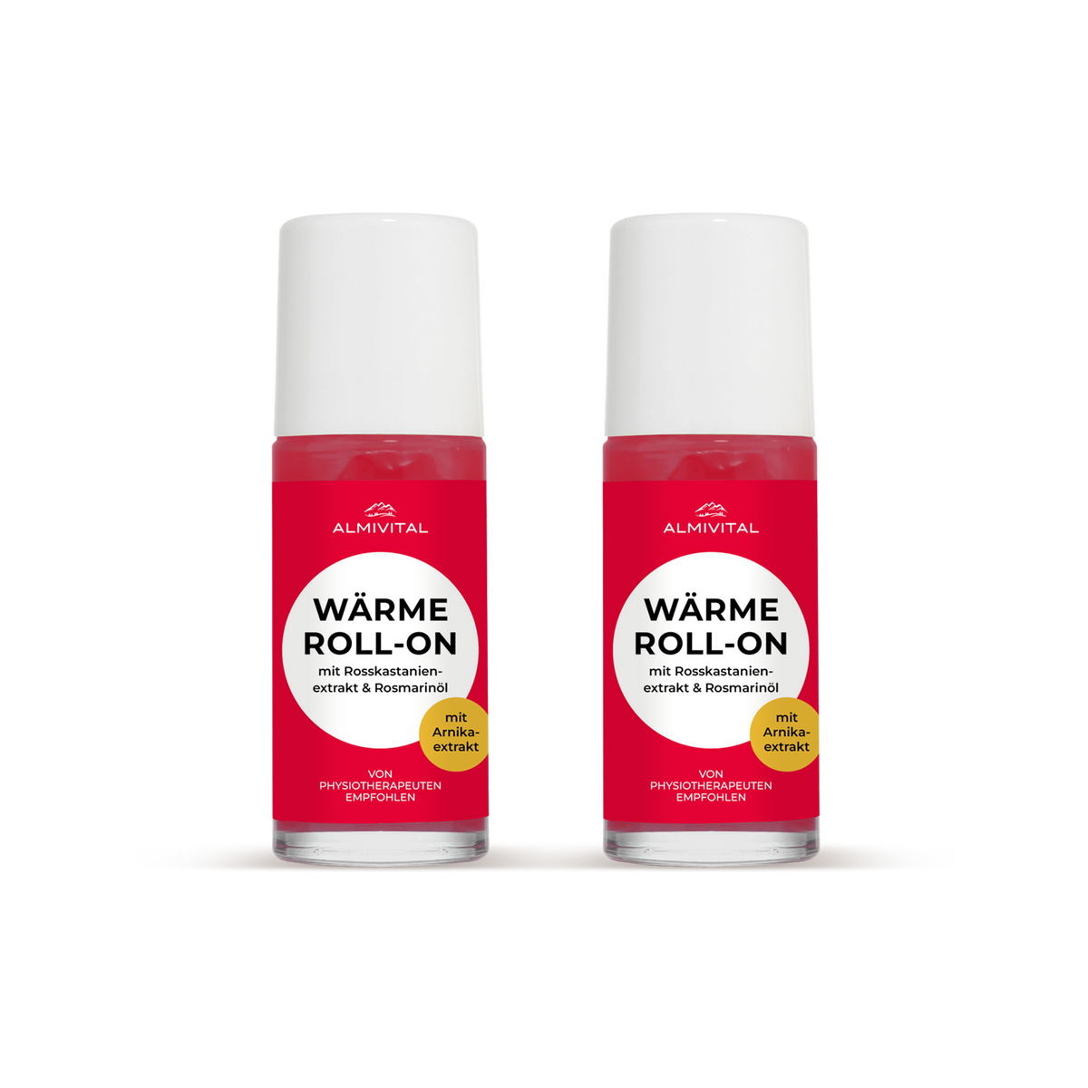 ALMIVITAL Wärme Roll On mit Arnikaextrakt, 2 x 50ml