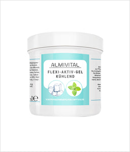 almivital flexi-aktiv gel kühlgel müde muskeln muskulatur regeneration natürliche inhaltstoffe