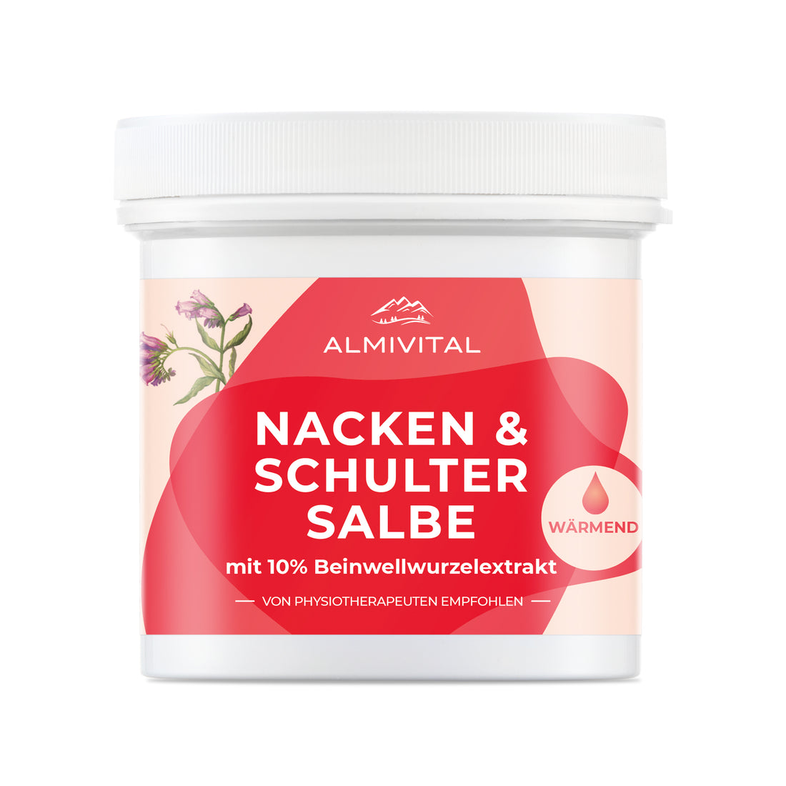 ALMIVITAL Nacken &amp; Schulter Salbe Wärme 250 ml – Intensive Entspannung mit Wärme-Effekt