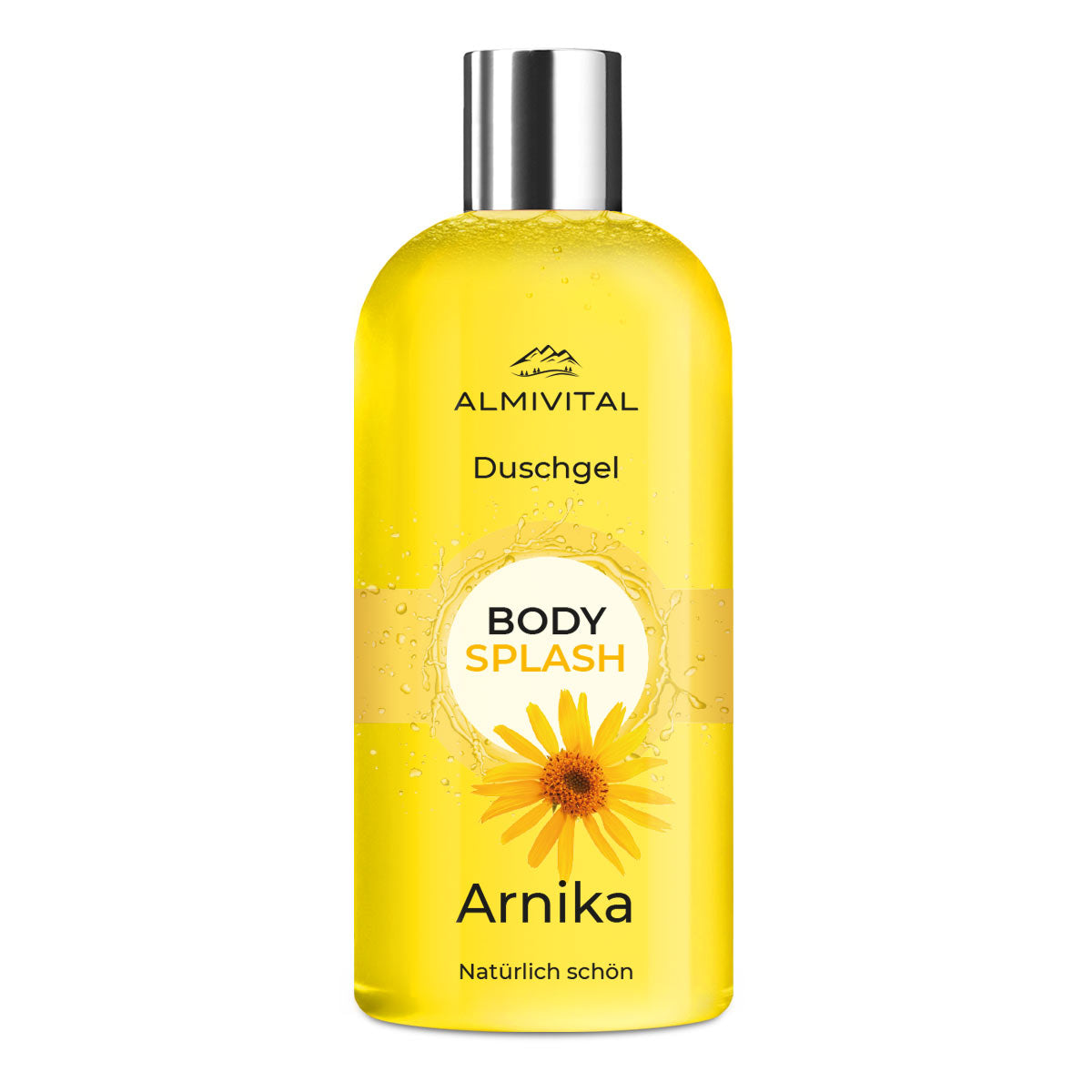 ALMIVITAL Bodysplash Bade- und Duschgel mit Arnika 500 ml – Samtweiche Haut &amp; Muskelentspannung