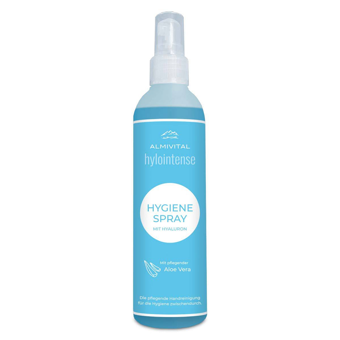 ALMIVITAL Hylointense Hygiene-Spray 250 ml – Hygienische Handreinigung und Pflege für unterwegs