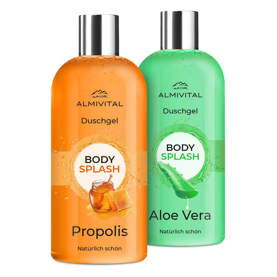 ALMIVITAL Bodysplash Spar-Set – Sanfte Pflege und Frische mit Propolis &amp; Aloe Vera, 2 x 500 ml